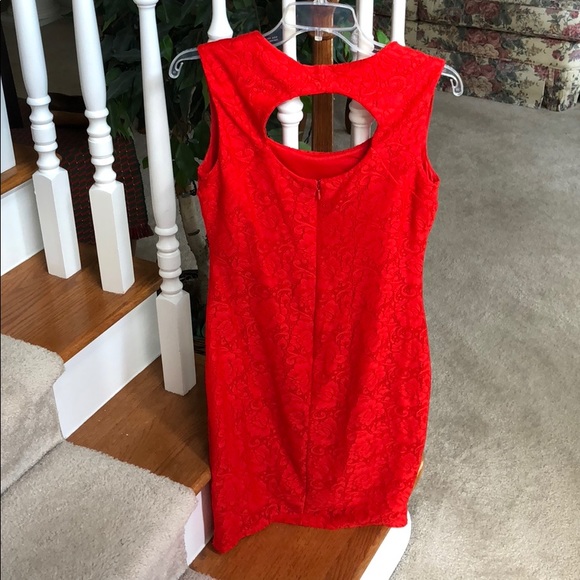 NWOT - Red Lace Dress - Metaphor - Size M - Picture 2 of 2